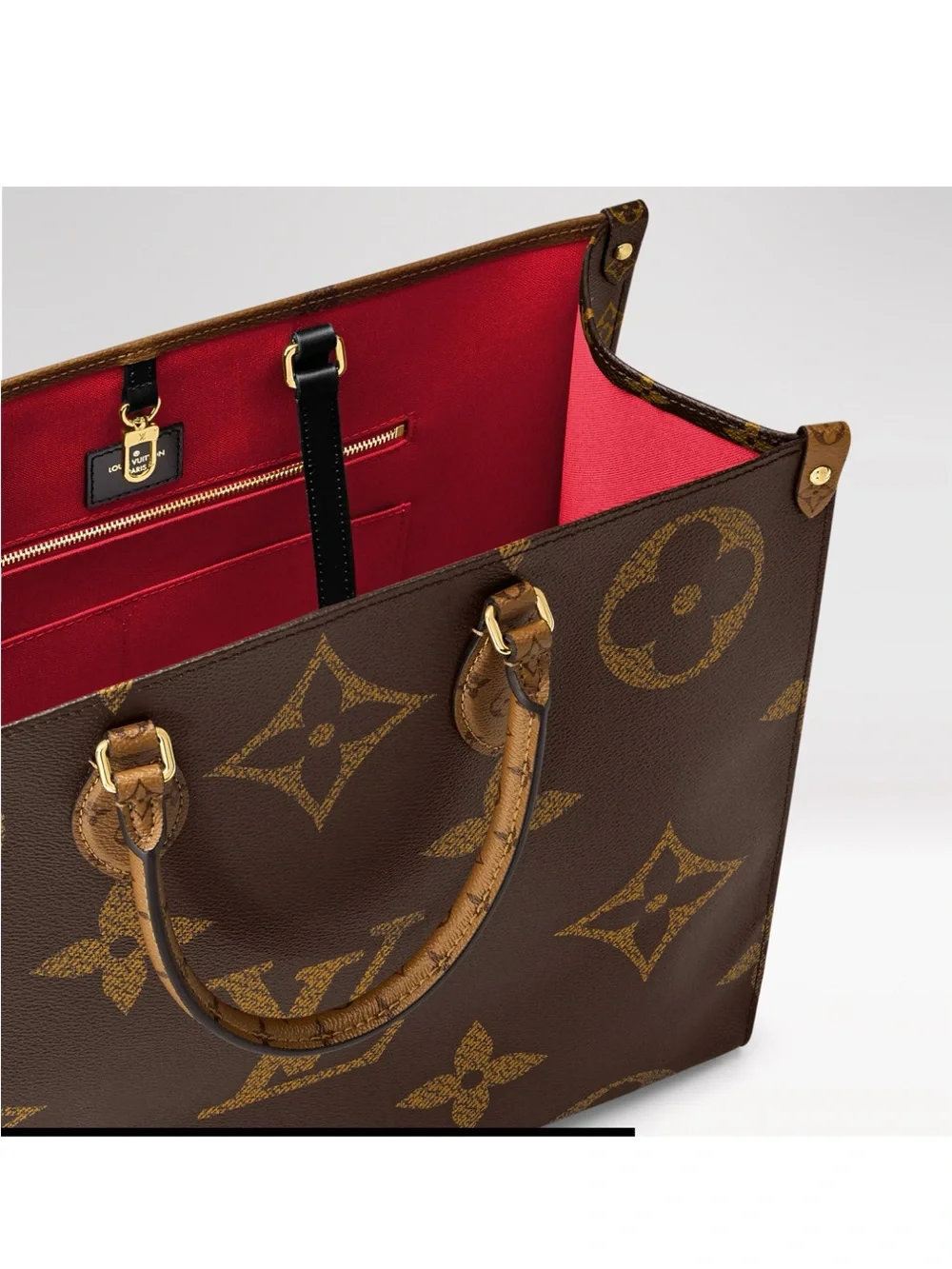 Louis Vuitton Brown Monogram Canvas Tote Bag used once Like New